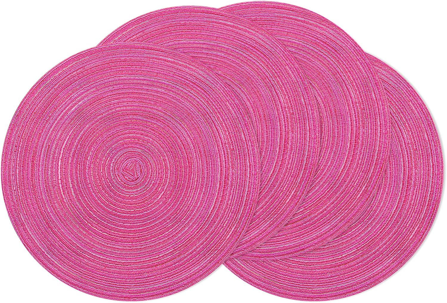 Round Braided Placemats, 15 inch, Set of 4