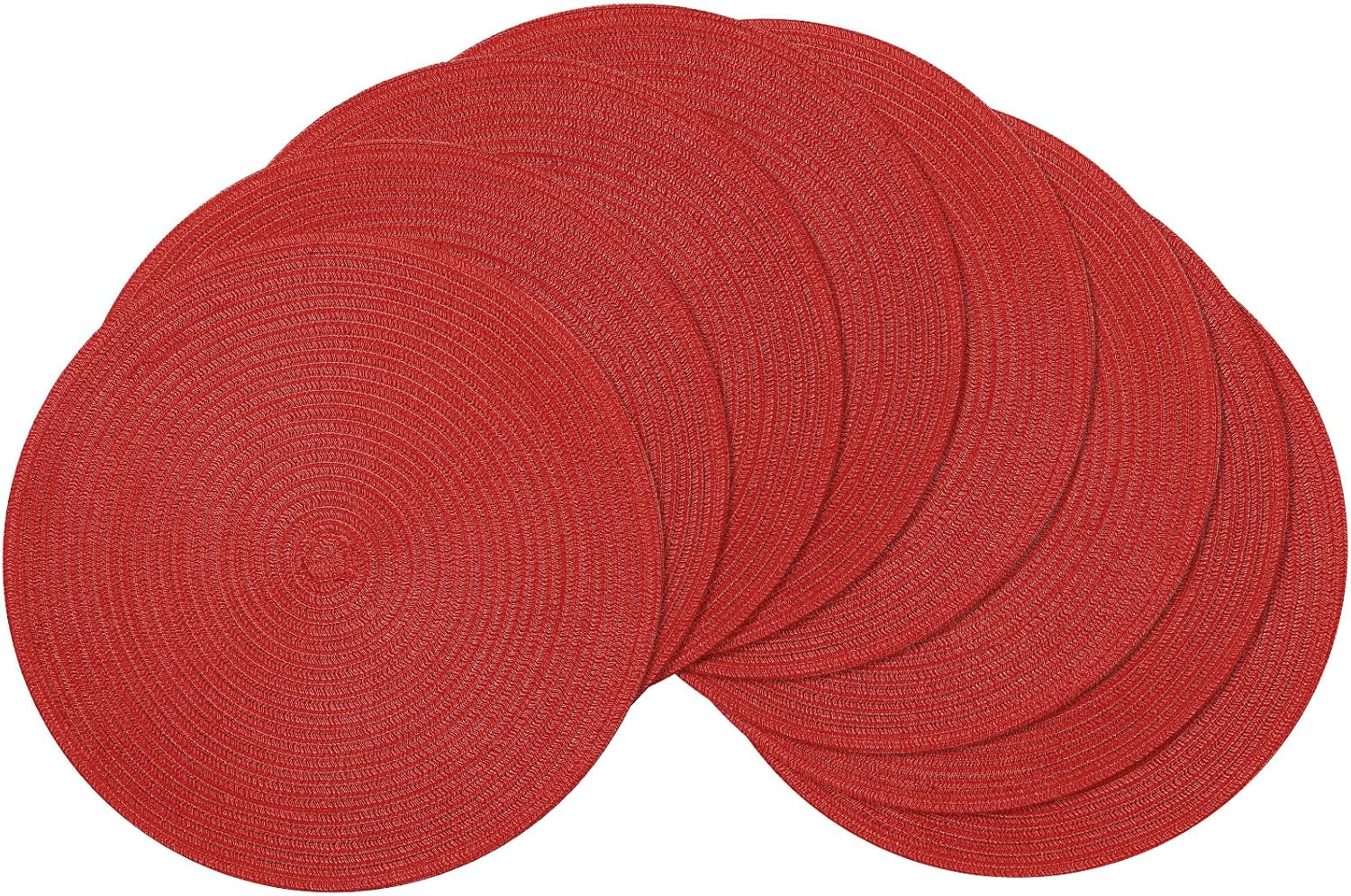 Round Braided Placemats, 15 inch, Set of 4