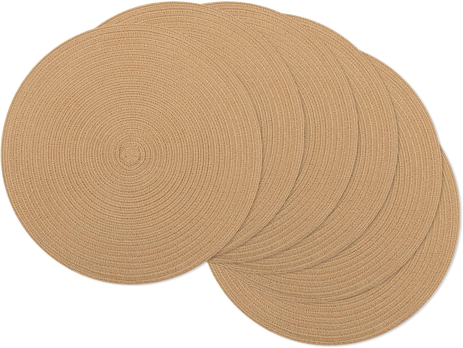 Round Braided Placemats, 15 inch, Set of 4