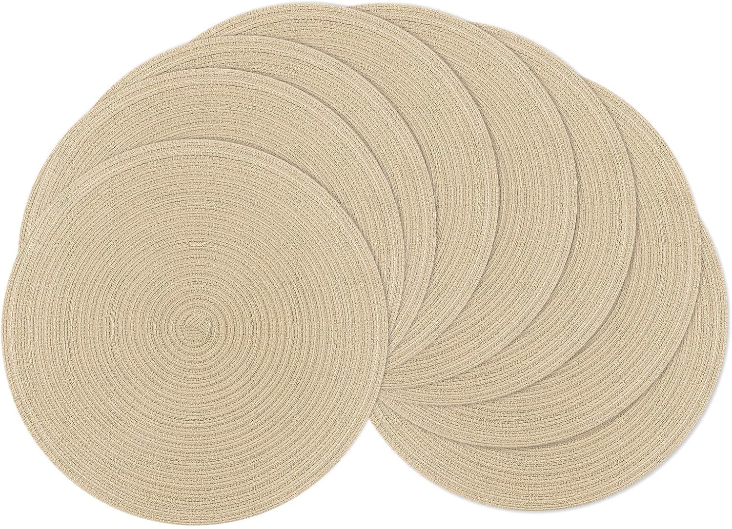 Round Braided Placemats, 15 inch, Set of 4