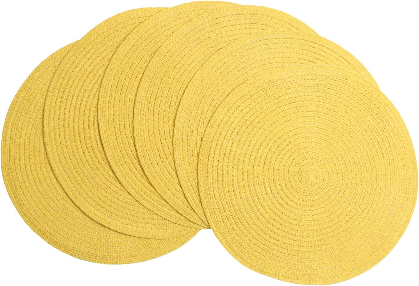 Round Braided Placemats, 15 inch, Set of 4