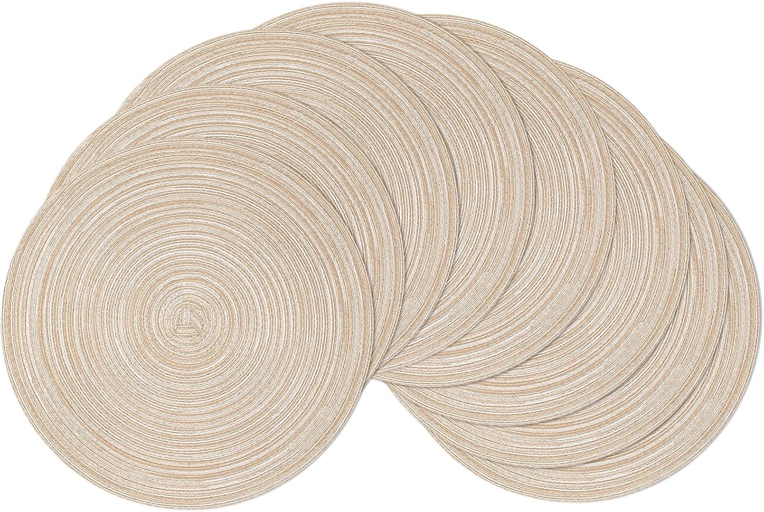 Round Braided Placemats, 15 inch, Set of 4