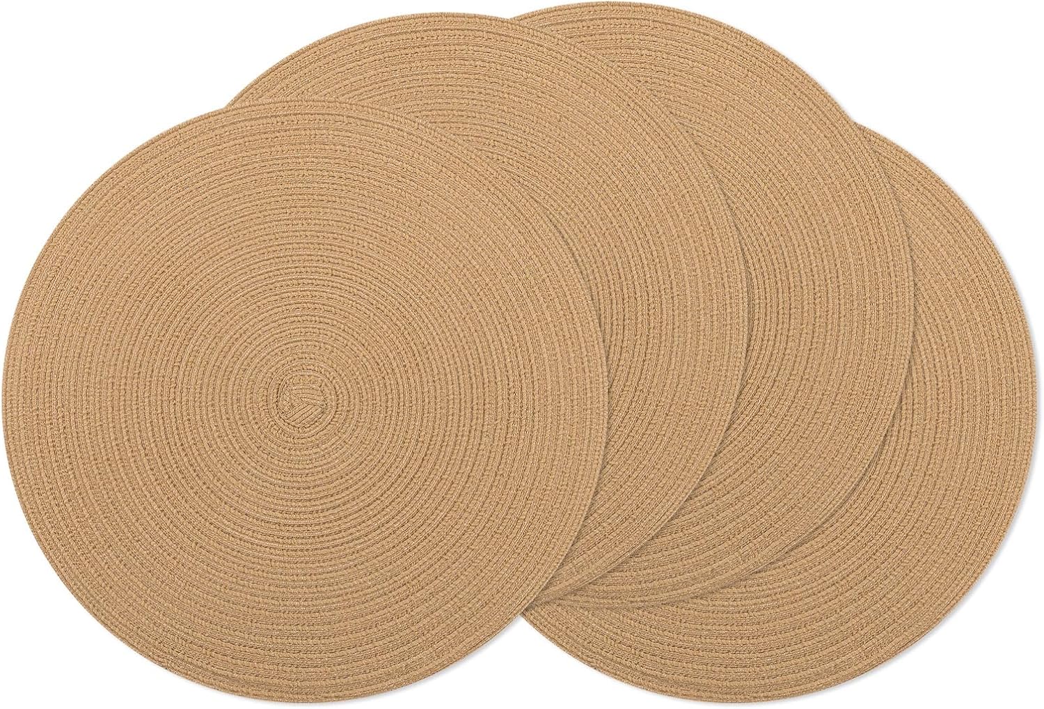Round Braided Placemats, 15 inch, Set of 4