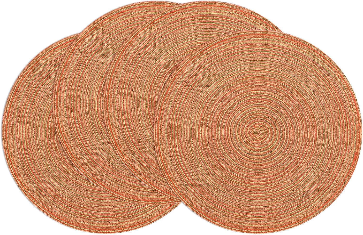 Round Braided Placemats, 15 inch, Set of 4