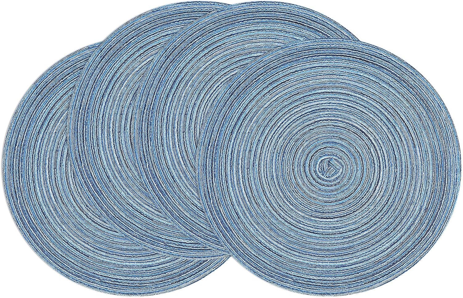 Round Braided Placemats, 15 inch, Set of 4