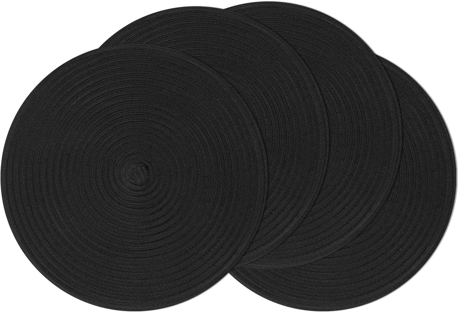 Round Braided Placemats, 15 inch, Set of 4