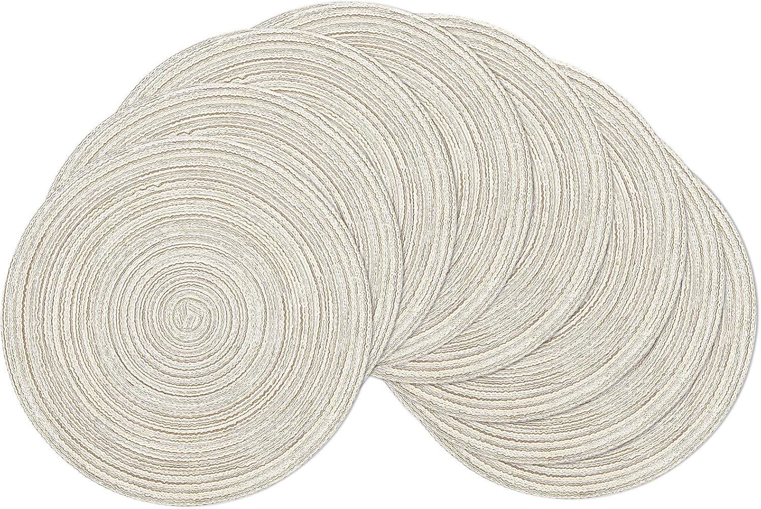 Round Braided Placemats, 15 inch, Set of 4