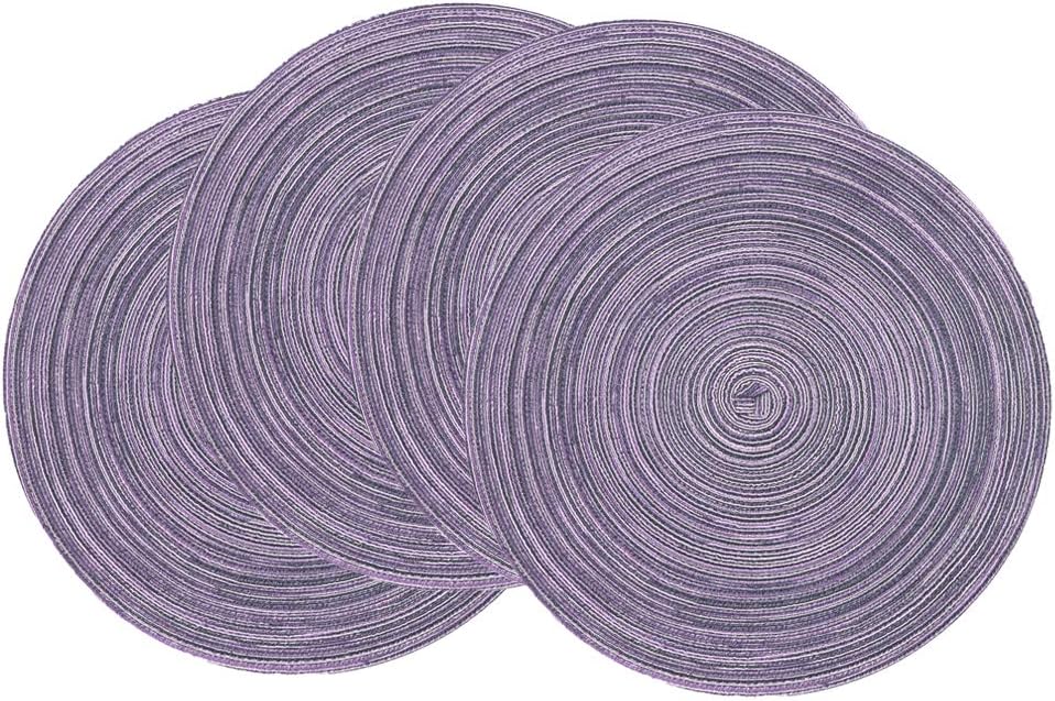 Round Braided Placemats, 15 inch, Set of 4