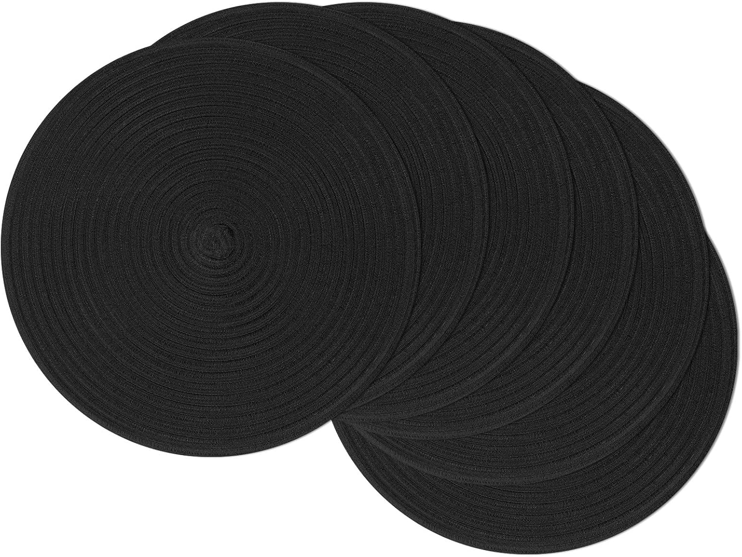 Round Braided Placemats, 15 inch, Set of 4