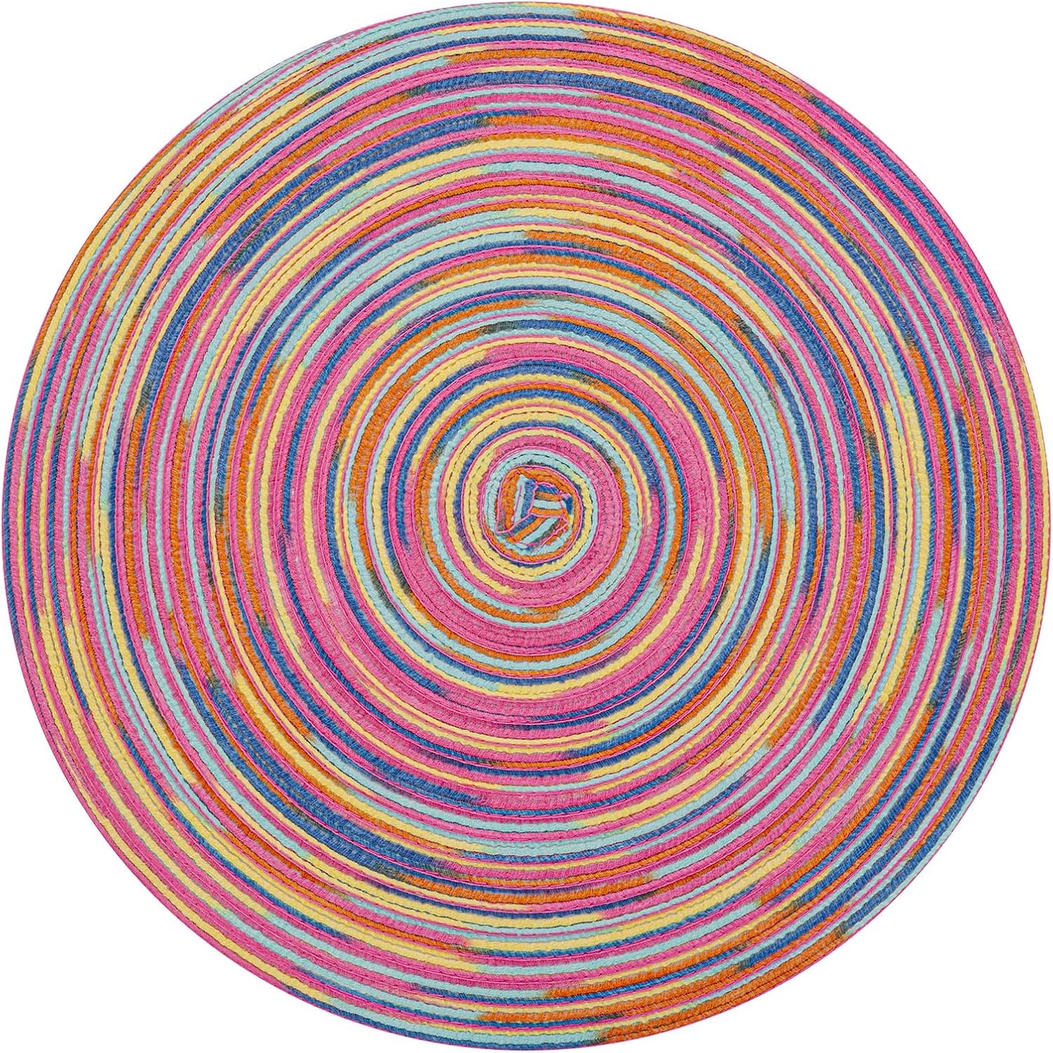 Round Braided Placemats, 15 inch, Set of 4