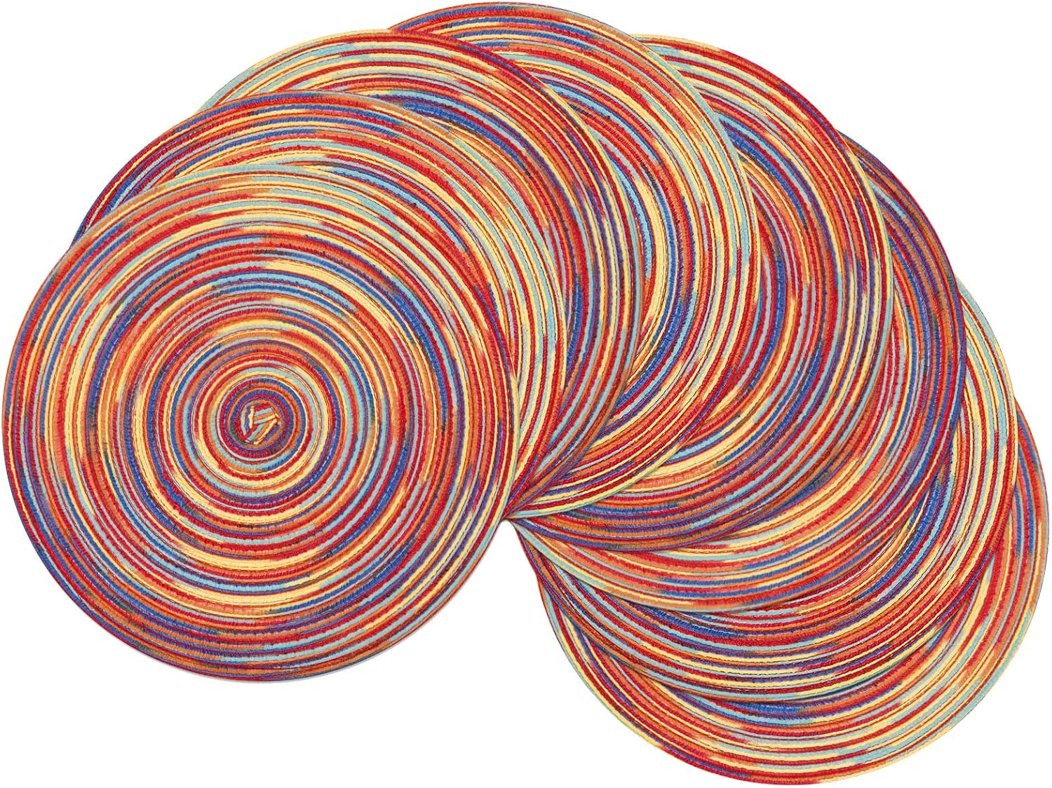 Round Braided Placemats, 15 inch, Set of 4