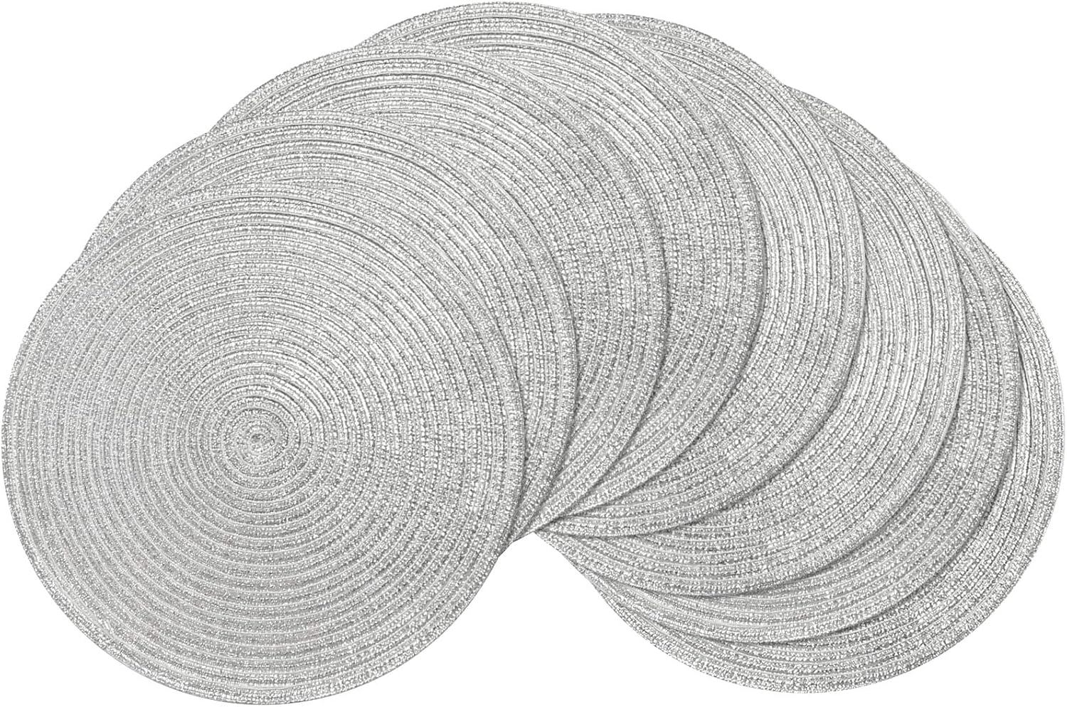 Round Braided Placemats, 15 inch, Set of 4