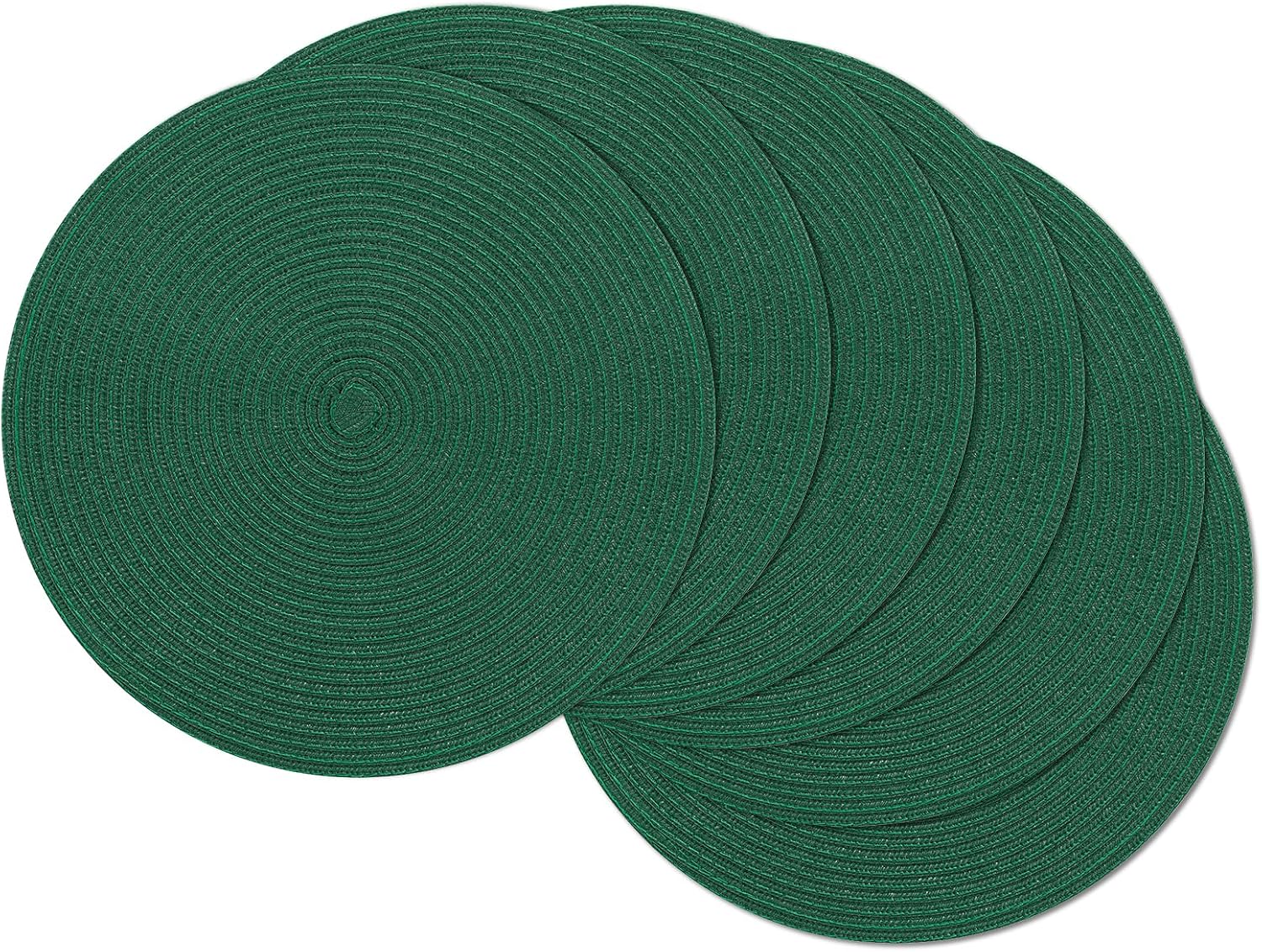 Round Braided Placemats, 15 inch, Set of 4