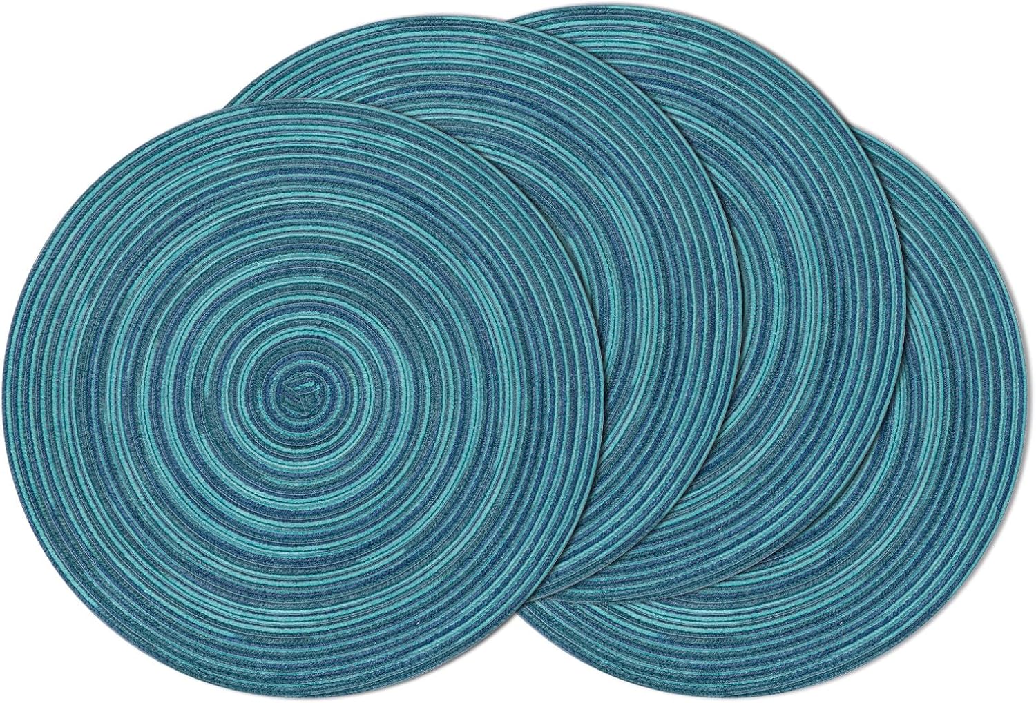 Round Braided Placemats, 15 inch, Set of 4