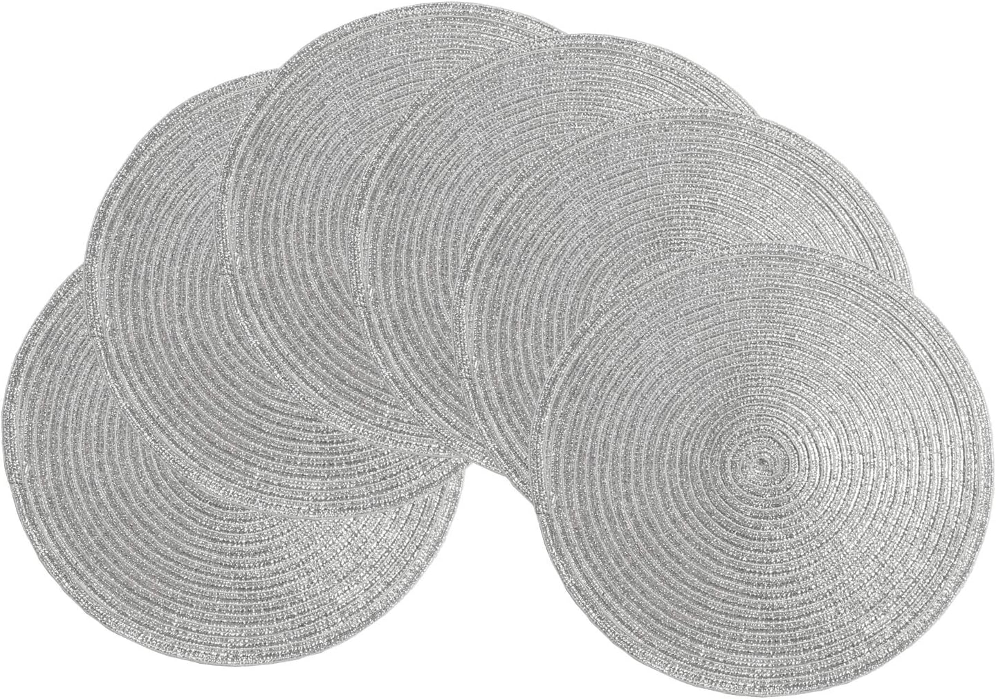 Round Braided Placemats, 15 inch, Set of 4