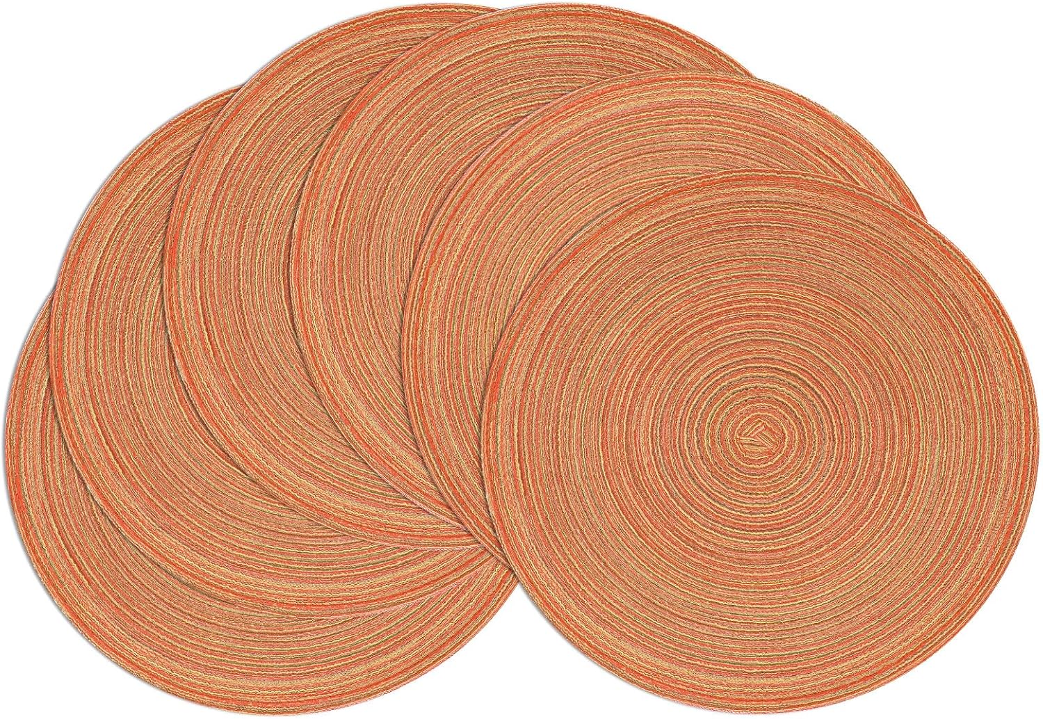 Round Braided Placemats, 15 inch, Set of 4