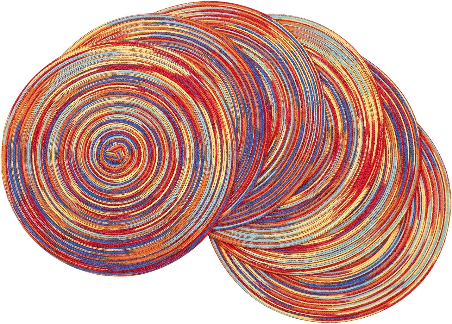 Round Braided Placemats, 15 inch, Set of 4