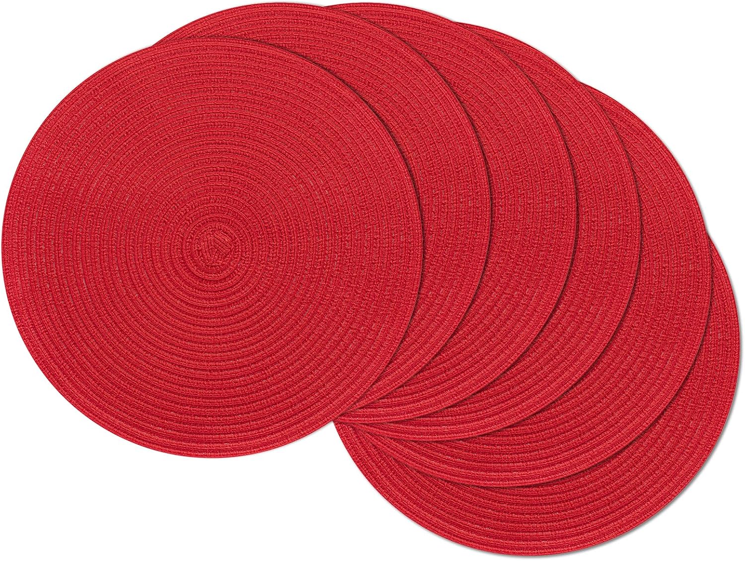 Round Braided Placemats, 15 inch, Set of 4