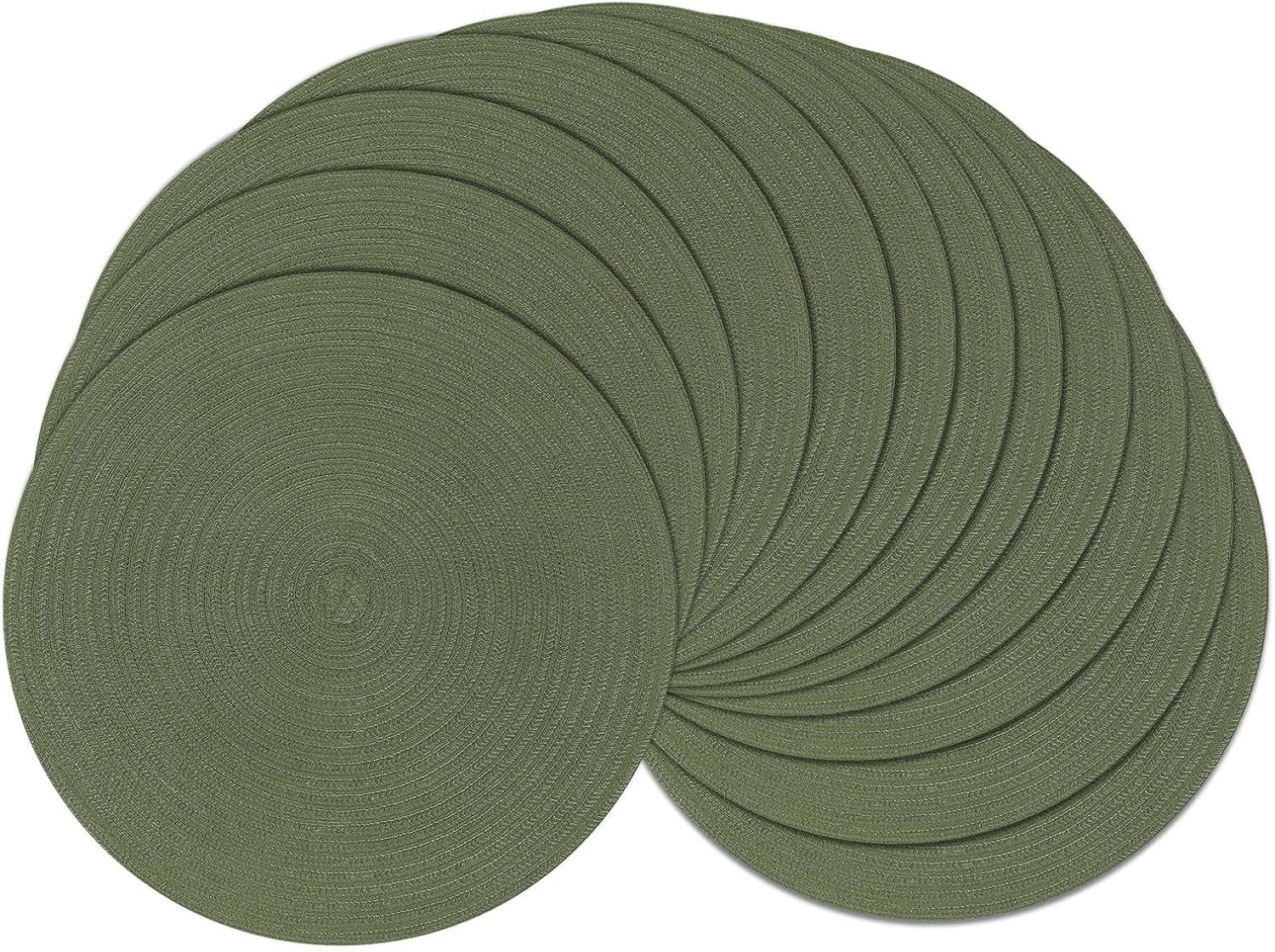 Round Braided Placemats, 15 inch, Set of 4