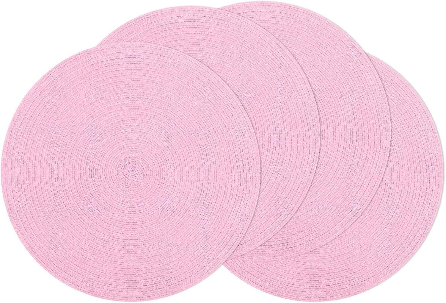Round Braided Placemats, 15 inch, Set of 4