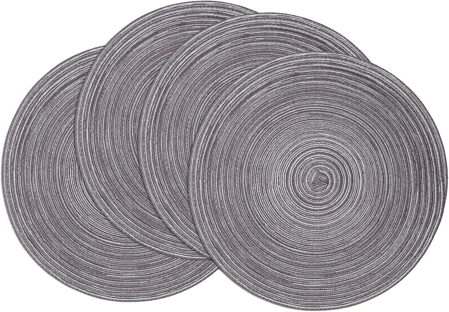 Round Braided Placemats, 15 inch, Set of 4