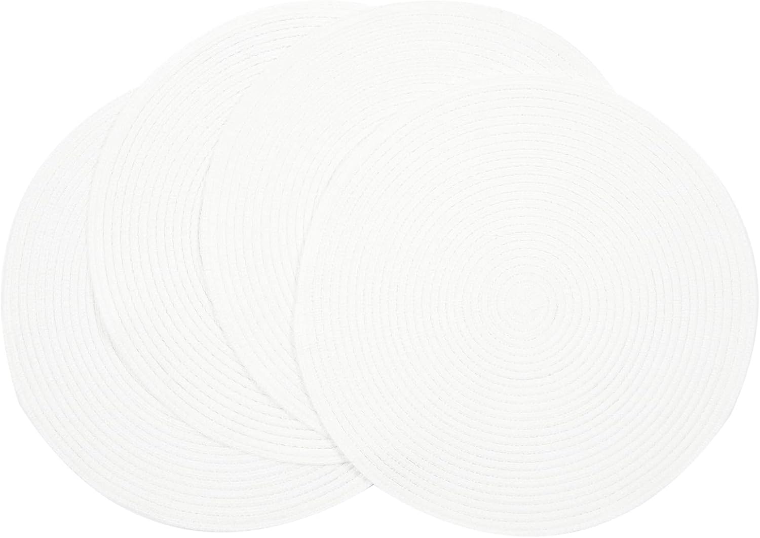 Round Braided Placemats, 15 inch, Set of 4