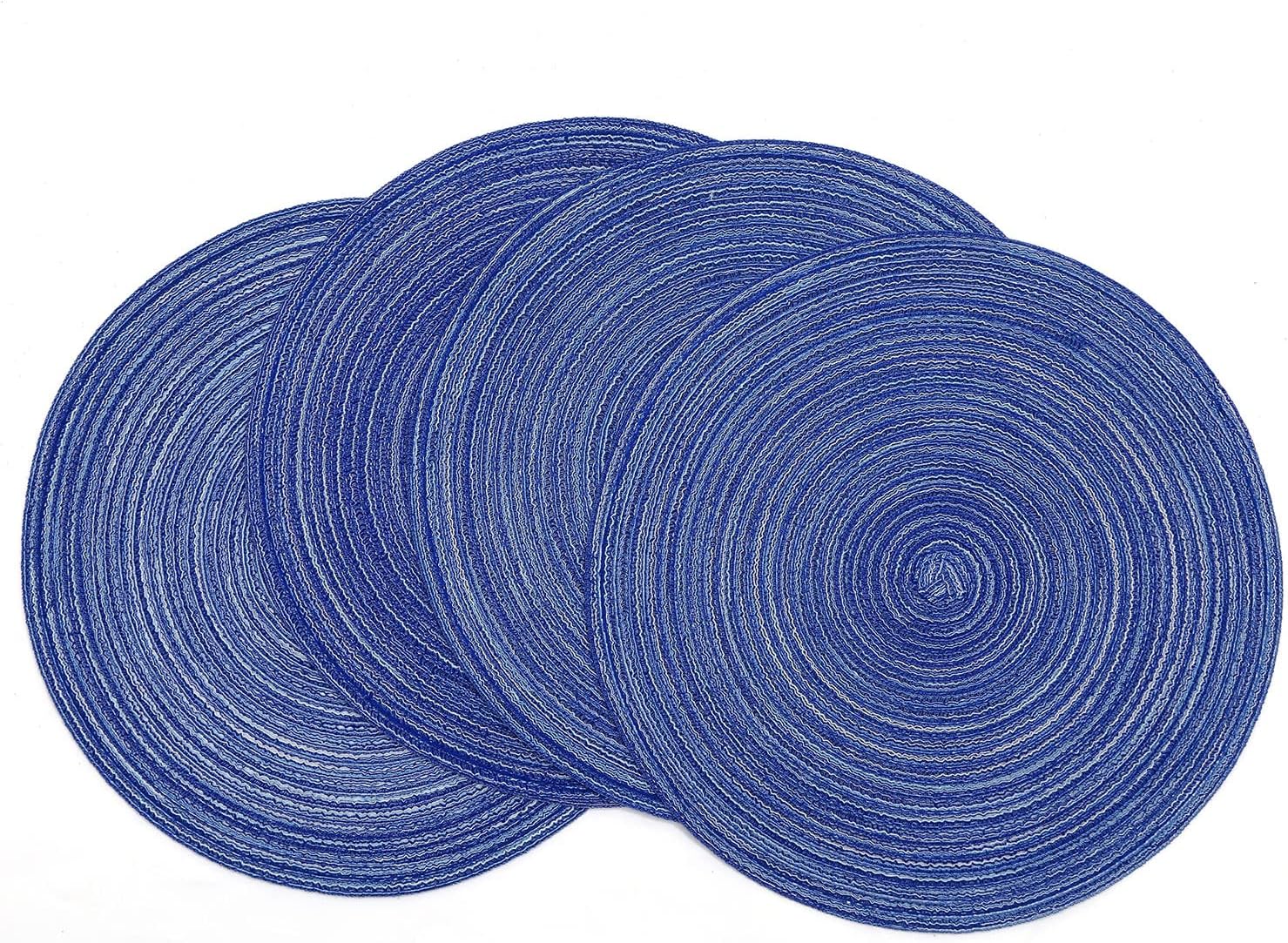 Round Braided Placemats, 15 inch, Set of 4