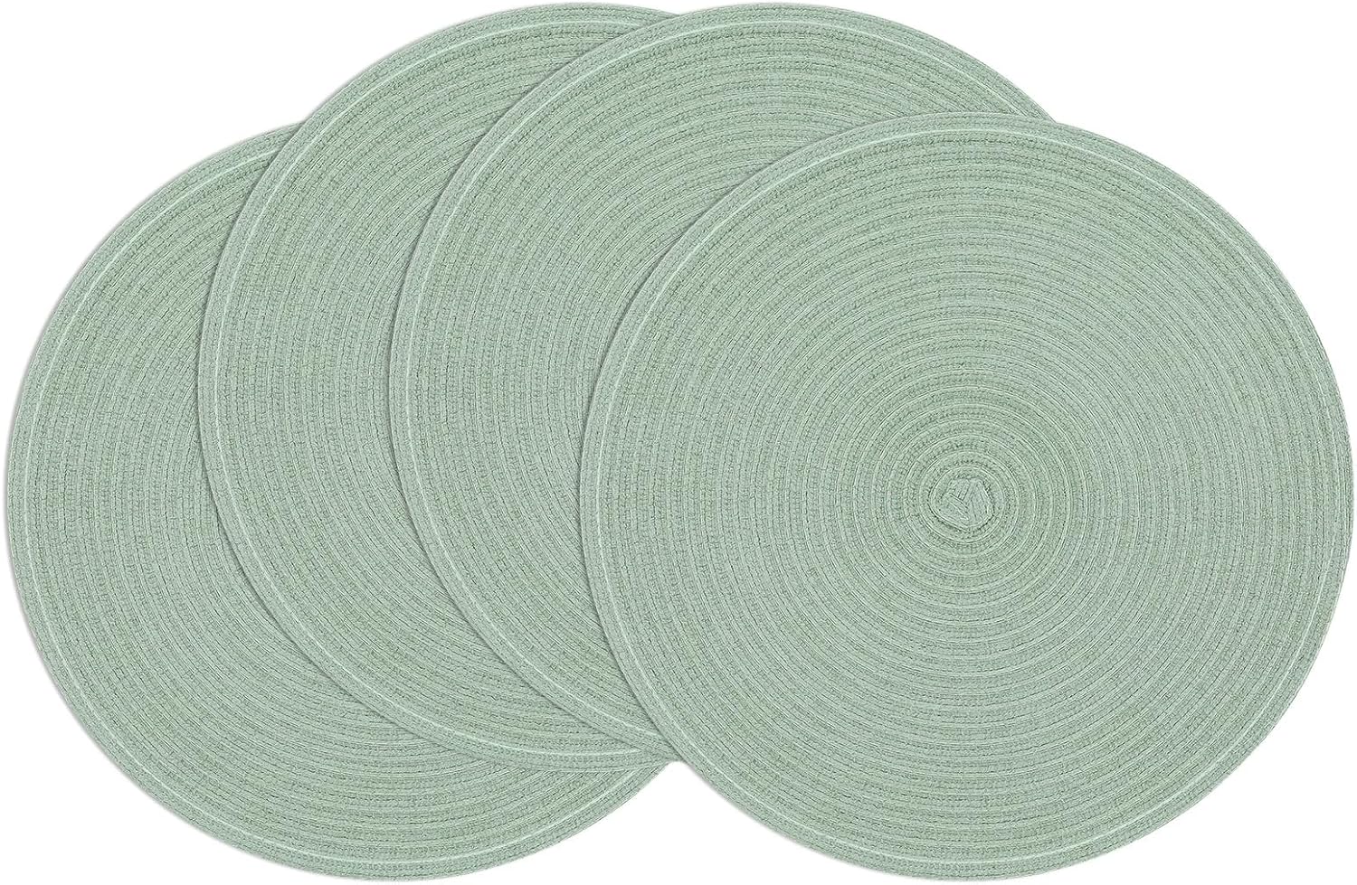 Round Braided Placemats, 15 inch, Set of 4