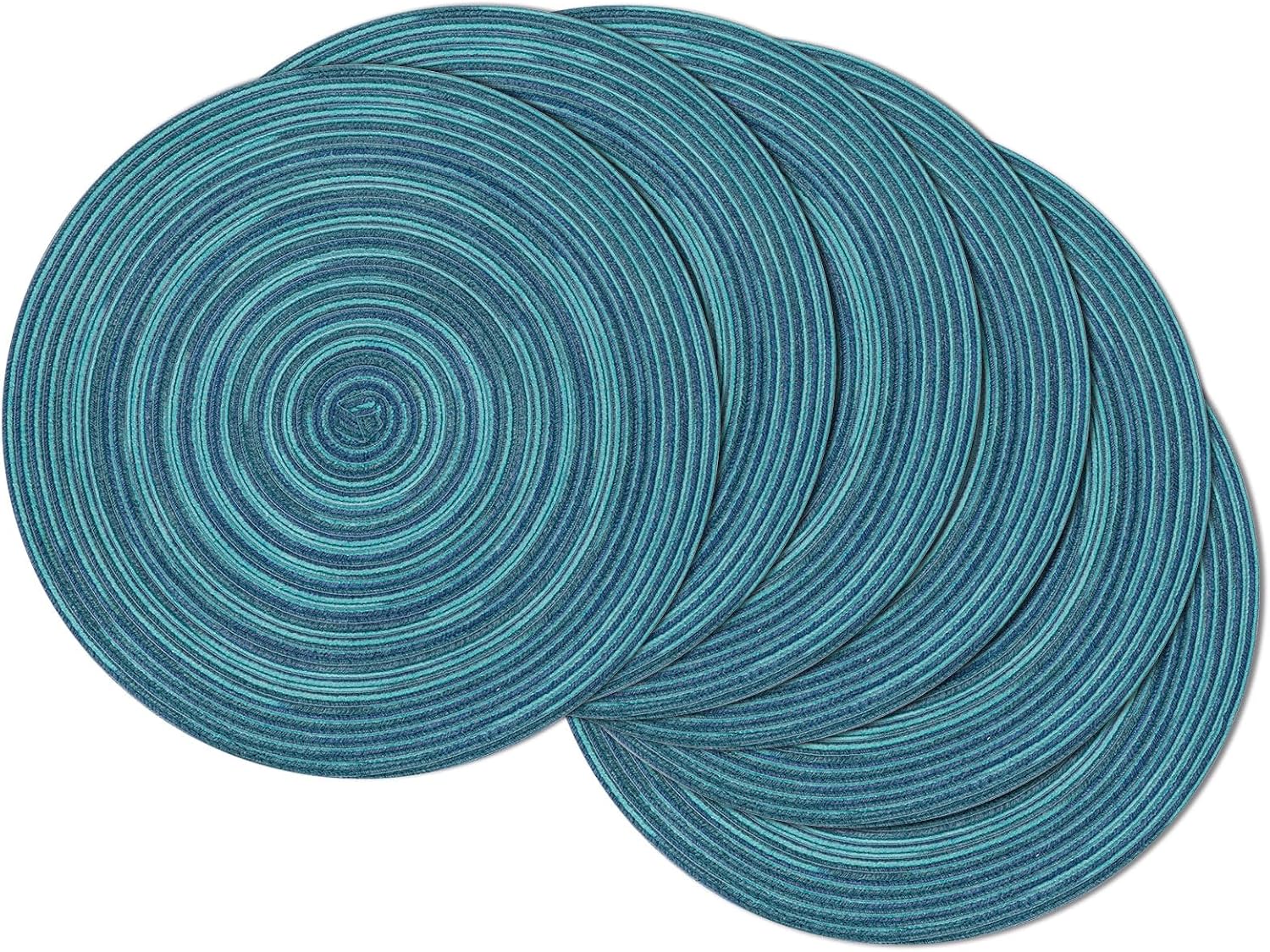 Round Braided Placemats, 15 inch, Set of 4