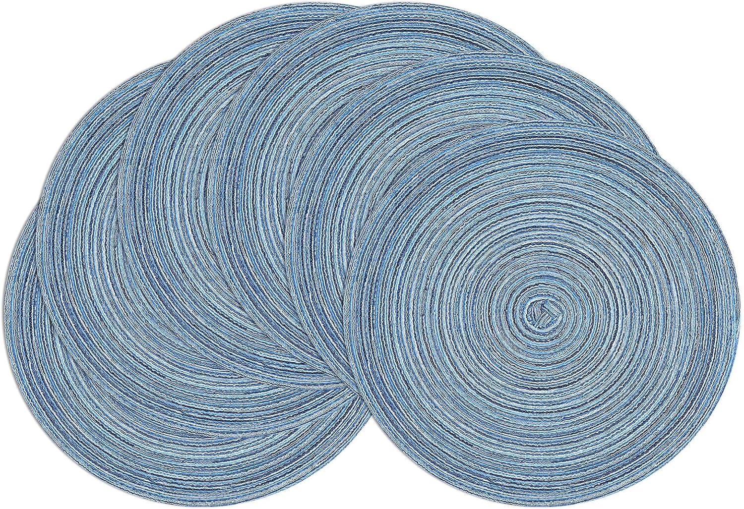 Round Braided Placemats, 15 inch, Set of 4