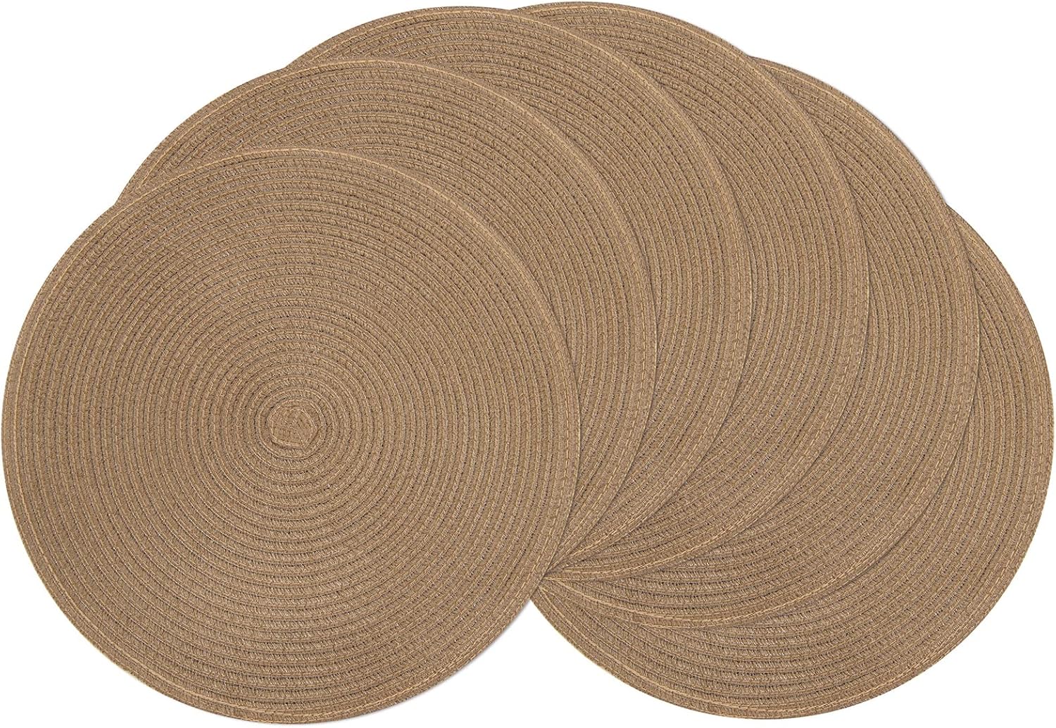 Round Braided Placemats, 15 inch, Set of 4