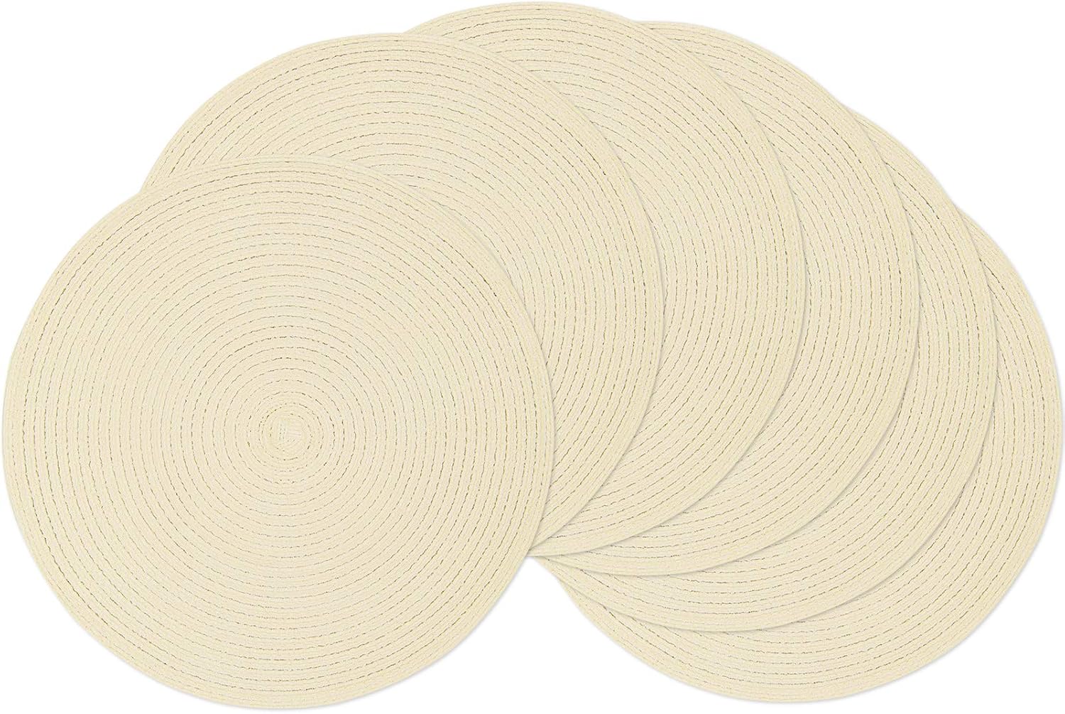 Round Braided Placemats, 15 inch, Set of 4